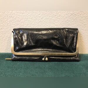 HOBO Black Leather Wallet/Clutch